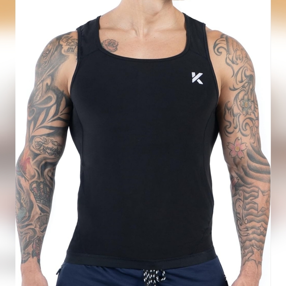 Kewlioo Men's Heat Trapping Pullover Sweat Enhancing Vest - Sauna Suit Shirt